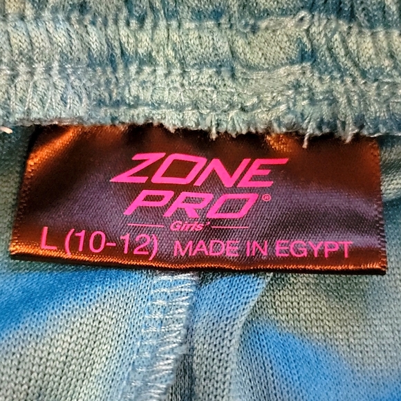 2 piece set tank and shorts teal and lime green mesh girls size 10-12 - Picture 7 of 7